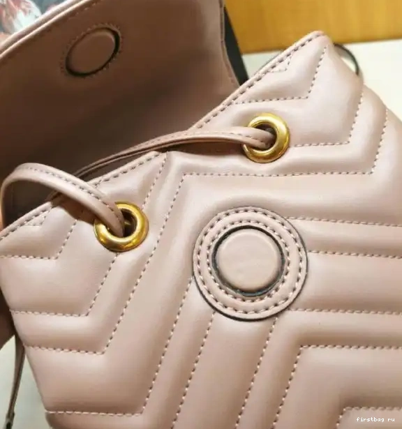 First bag ru Marmont 528129 Gucci matelassé GG backpack 0522